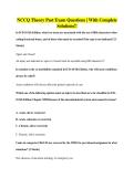 NCCQ Theory Past Exam Questions &vert; With Complete Solutions