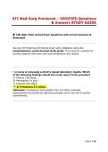 ATI Med-Surg Proctored Study Guide &vert; Verified Questions & Answers