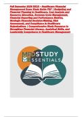 Fall Semester 2026 D515 &ndash; Healthcare Financial Management Exam Study Guide PDF &vert; Budgeting and Financial Planning in Healthcare&comma; Cost Analysis and Resource Allocation&comma; Revenue Cycle Management&comma; Financial Reporting and Performance Metrics&comma; Strategic Financ