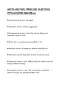 ABCTE MSE FINAL PAPER 2026 QUESTIONS WITH ANSWERS GRADED A&plus;