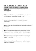 ABCTE MSE PRACTICE SOLUTION 2026 COMPLETE QUESTIONS WITH ANSWERS GRADED A&plus;
