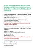 NEBOSH International Technical Certificate in Oil and  Gas Operational Safety Questions and Correct Answers  &lpar;Verified Answers&rpar; Plus Rationales 2026 Q&A &vert; Instant  Download Pdf