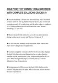 ACLS POST TEST VERSION 1 2026 QUESTIONS WITH COMPLETE SOLUTIONS GRADED A&plus;