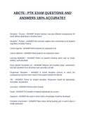 ABCTE - PTK EXAM QUESTIONS AND ANSWERS 100&percnt; ACCURATE&excl;&excl;
