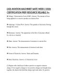 &lpar;AD&rpar; AVIATION MACHINIST MATE WEEK 2 2026 CERTIFICATION PREP RESOURCE RELIABLE A&plus;