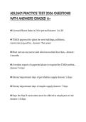 ADL2601 PRACTICE TEST 2026 QUESTIONS WITH ANSWERS GRADED A&plus;
