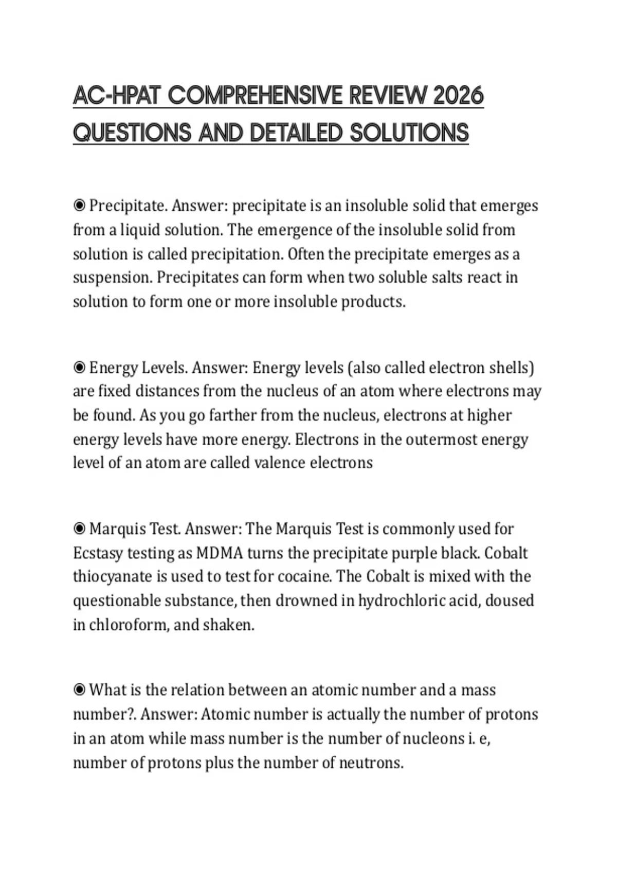 Hcap Core Questions AC-HPAT COMPREHENSIVE REVIEW 2026 QUESTIONS AND DETAILED SOLUTIONS - AC ...