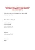 REHS &lpar;REGISTERED ENVIRONMENTAL HEALTH SPECIALIST&rpar; EXAM 2026-2027 QUESTIONS AND ANSWERS GRADED A&plus;