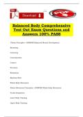 Balanced Body Comprehensive Test Out Exam Questions and Answers 100&percnt; PASS