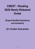CBEST Reading 2026 &ndash; Newly Released Study Guide & Practice Questions