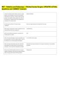M07 - Robotics and Endoscopy &sol; Minimal Access Surgery UPDATED ACTUAL  Questions and CORRECT Answers