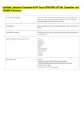 Certified Lactation Counselor ALPP Exam UPDATED ACTUAL Questions and  CORRECT Answers