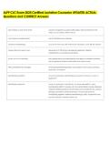 ALPP   Bundled Exam Questions WITH  CORRECT Answers