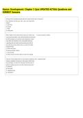 Human Development&colon; Chapter 3 Quiz UPDATED ACTUAL Questions and  CORRECT Answers 