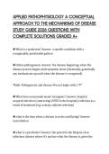 APPLIED PATHOPHYSIOLOGY A CONCEPTUAL APPROACH TO THE MECHANISMS OF DISEASE STUDY GUIDE 2026 QUESTIONS WITH COMPLETE SOLUTIONS GRADED A&plus;