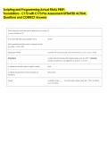 Scripting and Programming Actual FINAL PREP-  Foundations - C173 with C173 Pre-Assessment UPDATED ACTUAL  Questions and CORRECT Answers