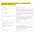 Scripting and Programming - Foundations - C173 UPDATED ACTUAL  Questions and CORRECT Answers