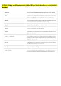 C173 Scripting and Programming UPDATED ACTUAL Questions and CORRECT  Answers 