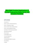 WGU D685 Practical Applications of Prompt Engineering Study Guide with Complete Solutions 2026&vert;2027