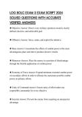 LOG BOLC EXAM 5 EXAM SCRIPT 2024 SOLVED QUESTIONS WITH ACCURATE VERIFIED ANSWER