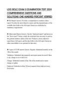 LOG BOLC EXAM 5 EXAMINATION TEST 2024 COMPREHENSIVE QUESTIONS AND SOLUTIONS ONE HUNDRED PERCENT VERIFIED