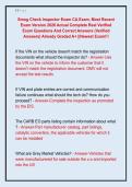 Smog Check Inspector Exam CA Exam&comma; Most Recent  Exam Version 2026 Actual Complete Real Verified  Exam Questions And Correct Answers &lpar;Verified  Answers&rpar; Already Graded A&plus; &vert;&vert;Newest Exam&excl;&excl;&excl; 