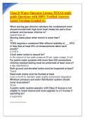 Class D Water Operator License TEXAS study guide Questions with 100&percnt; Verified Answers Latest Versions Graded A&plus;