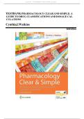 Test Bank - Pharmacology Clear and Simple&colon; A Guide to Drug Classifications and Dosage Calculations&comma; 4th Edition &lpar;Watkins&comma; 2022&rpar;&comma; Chapter 1-21 &vert; All Chapters
