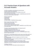 CLC Practice Exam &num;4 Questions with Accurate Answers