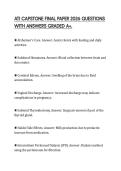 ATI CAPSTONE FINAL PAPER 2026 QUESTIONS WITH ANSWERS GRADED A&plus;ATI CAPSTONE FINAL PAPER 2026 QUESTIONS WITH ANSWERS GRADED A&plus;