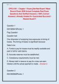 CPCU 551 - Chapter 1 Exam&comma;&vert;&vert;Verified Exam&excl;&excl; Most  Recent Exam 2026 Actual Complete Real Exam  Questions And Verified Answers &vert; 100&percnt; Correct  Answers &vert; Already Graded A&plus; Guaranteed Success&excl;&excl;  Newest Exam&excl;&excl;&excl;