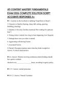 ATI CONTENT MASTERY FUNDAMENTALS EXAM 2026 COMPLETE SOLUTION SCRIPT ACCURATE RESPONSES A&plus;