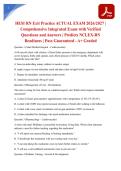 HESI RN Exit Practice ACTUAL EXAM 2026&sol;2027 &vert; Comprehensive Integrated Exam with Verified Questions and Answers &vert; Predicts NCLEX-RN Readiness &vert; Pass Guaranteed - A&plus; Graded
