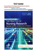Burns and Grove's The Practice of Nursing Research&colon; Appraisal&comma; Synthesis&comma; and Generation of Evidence 9th Edition &vert; Gray & Grove