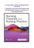 TEST BANK- NURSING THEORIES AND NURSING PRACTICE FIFTH EDITION BY MARLAINE C&period; SMITH PHD RN AHN-BC HWNC-BC FAAN &lpar;AUTHOR&rpar; COMPLETE CHAPTERS 1-33&vert; VERIFIED Q & A &vert; LATEST 2025&sol;2026 EDITION