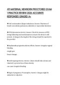 ATI MATERNAL NEWBORN PROCTORED EXAM 1 PRACTICE REVIEW 2026 ACCURATE RESPONSES GRADED A&plus;