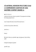 ATI MATERNAL NEWBORN PROCTORED EXAM 2 COMPREHENSIVE QUESTION SET 2026 MASTERED CONTENT GRADED A&plus;