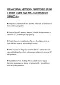 ATI MATERNAL NEWBORN PROCTORED EXAM 3 STUDY GUIDE 2026 FULL SOLUTION SET GRADED A&plus;