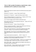 TFM 12 FIRE ALARM TECHNICAL QUESTIONS 2026 ANSWERS WITH COMPLETE SOLUTIONS