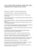 TFM-12 FIRE ALARM TECHNICAL QUESTIONS 2026 ANSWERS WITH COMPLETE SOLUTIONS