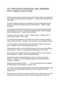 FAL TFM12 BFAT3 QUESTIONS 2026 ANSWERS WITH COMPLETE SOLUTIONS