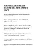 NJ BOATING EXAM CERTIFICATION EVALUATION 2026 TESTED QUESTIONS SOLVED