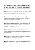 NOTARY MISSOURI NOTARY TRAINING EXAM SCRIPT 2026 PRACTICE SOLUTION BUNDLED