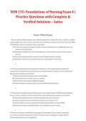 Package deal for Foundations of Nursing NUR 155 &ndash; Exam Study Test Questions and Answers&comma; Rated 100&percnt; Correct&comma; Galen College of Nursing 2026&sol;2027