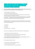 NUR 4410 &lpar;Exam 4&rpar; Pediatrics Final Test Questions And 100&percnt; Correct Answers 2026 Updated&period;