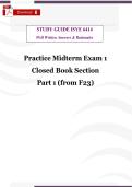 ISYE 6414 Practice Midterm 1 Exam  &ndash; Verified Statistics & Probability Study Resource With Questions & Solutions