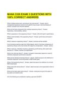 MANA 3320 EXAM 3 QUESTIONS WITH 100&percnt; CORRECT ANSWERS