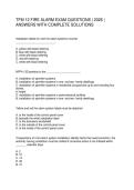 TFM 12 FIRE ALARM EXAM QUESTIONS &vert; 2026 &vert; ANSWERS WITH COMPLETE SOLUTIONS