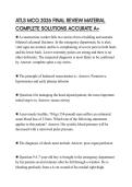 ATLS MCQ 2026 FINAL REVIEW MATERIAL COMPLETE SOLUTIONS ACCURATE A&plus;