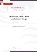 Microwave Active Circuit Analysis and Design &lpar;1st Edition&comma; 2015&comma; Clive Poole&rpar; &ndash; Verified Solutions Manual &lpar;All Chapters&comma; With Step‑by‑Step Answers & Rationales&rpar;
